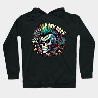 Punk Palette: A Riot of Rhythm and Art Hoodie